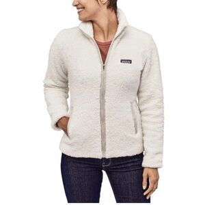 Patagonia Los Gatos Fleece Jacket Sz L In Birch White